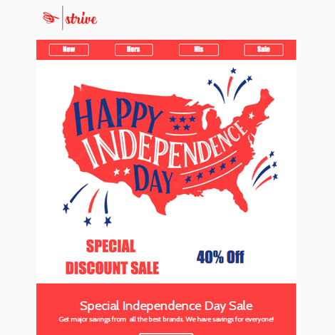 Independence Day Celebration Special Discount Sale